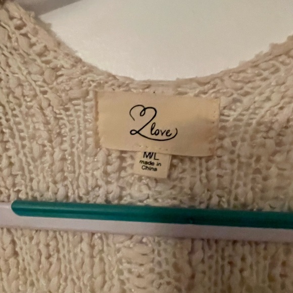 Warm, cozy wrap around sweater with pockets. - Picture 2 of 2